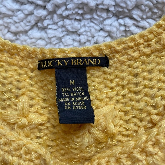 Vintage Lucky Brand Short Sleeve Sweater - Picture 6 of 6